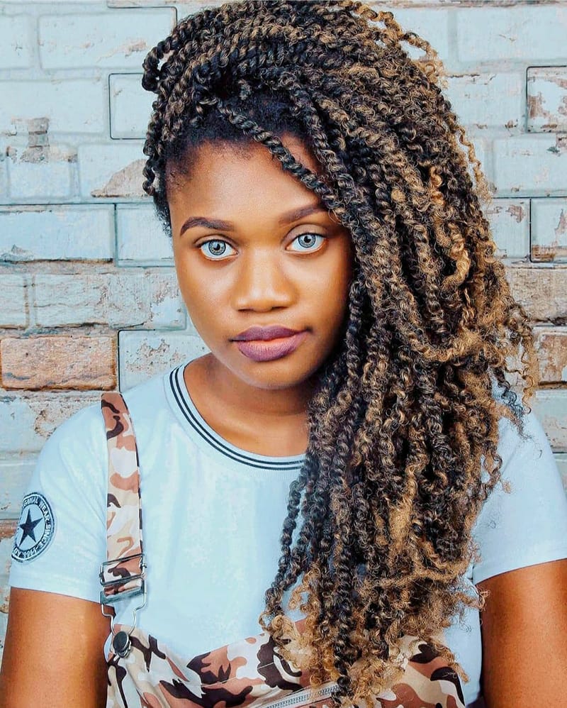 Long Springy Twists Hairstyles