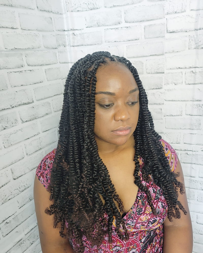 Long Springy Twists Hairstyles