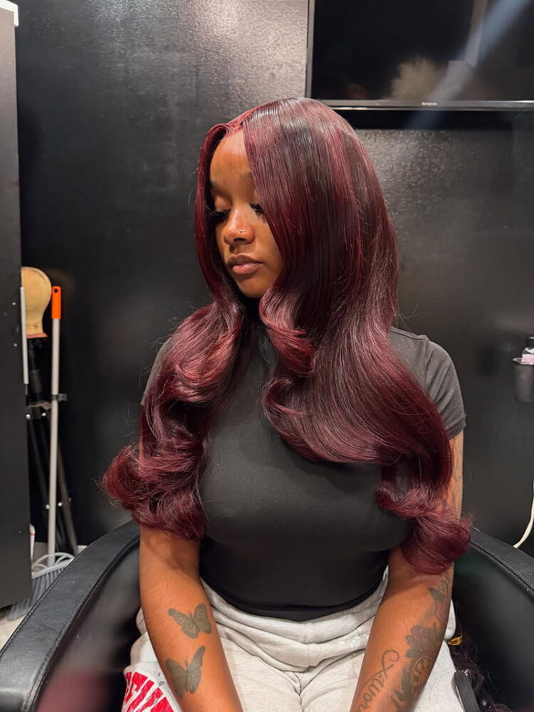Long Straight Hairstyles with Different Colors