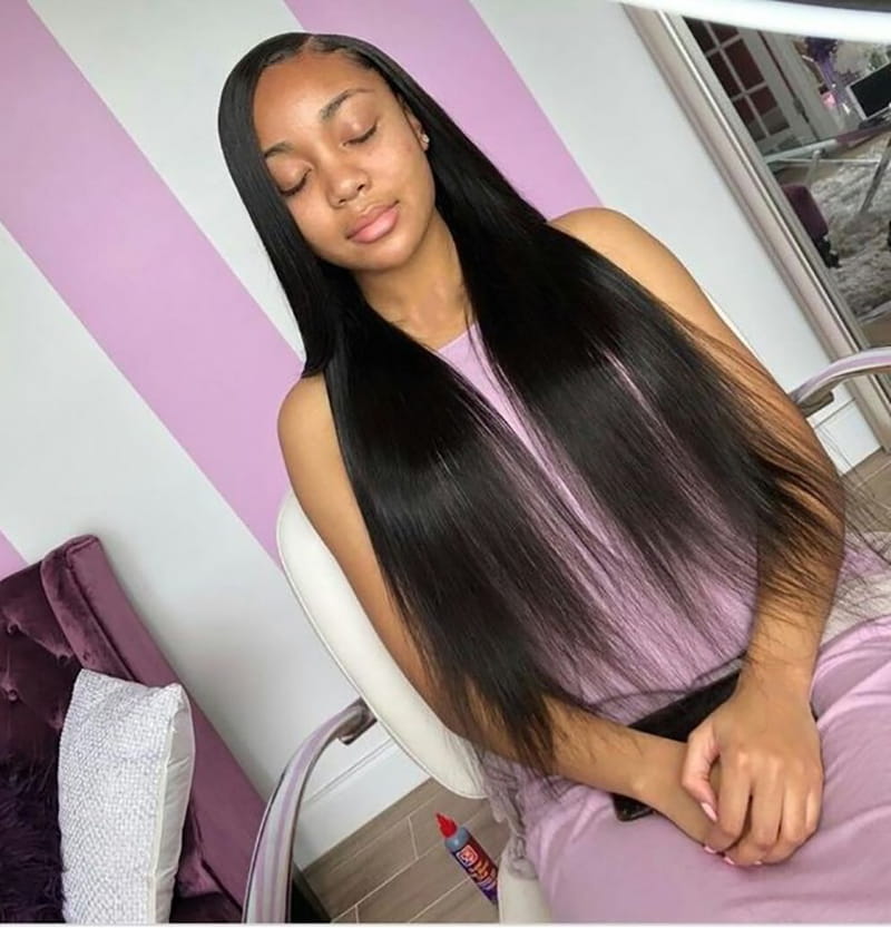 Long Straight Hairstyles for Black Women