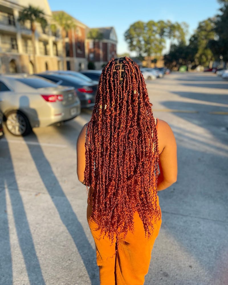 Long Twisted Braids with Different Colors