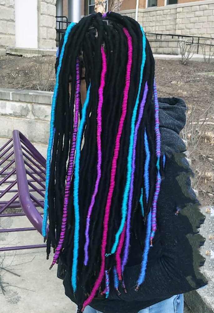 Long Yarn Locs as Protective Hairstyle