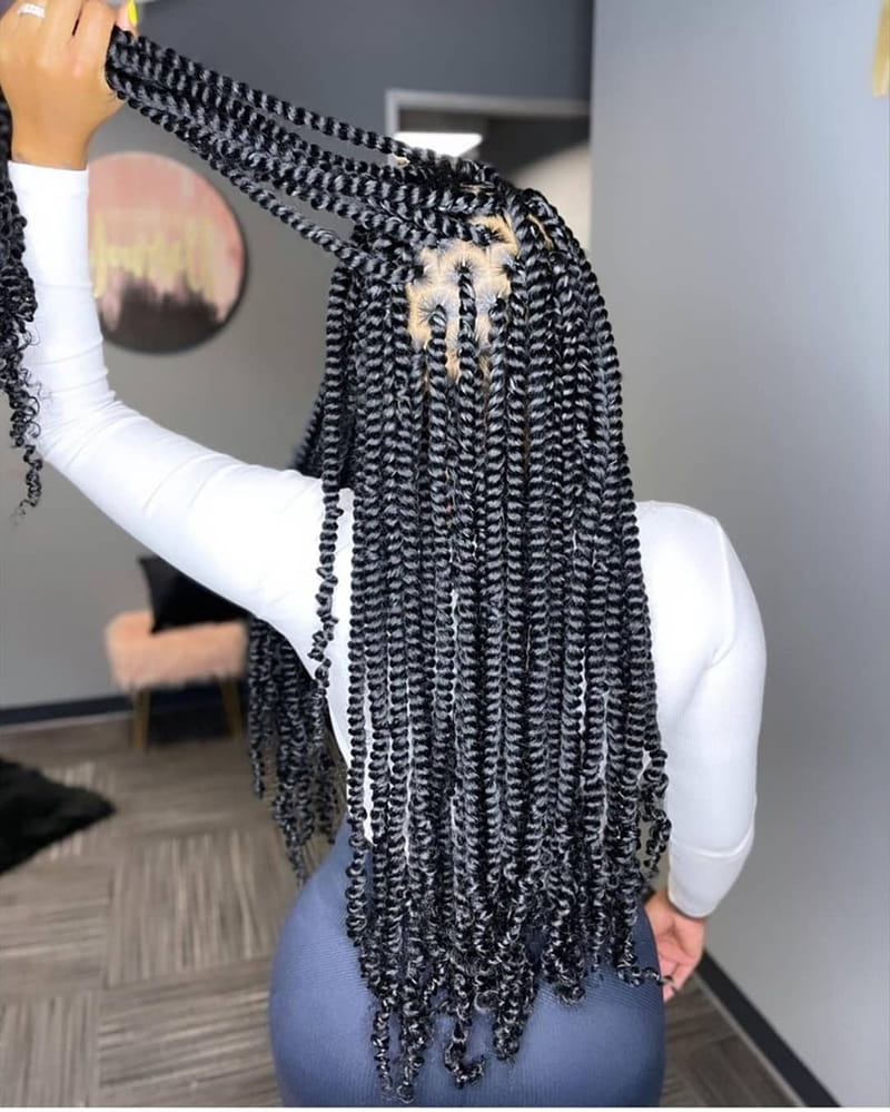 Long passion Twists for Black Women