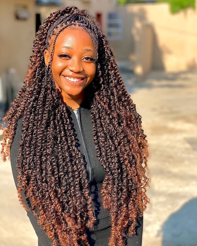 Long passion Twists for Black Women
