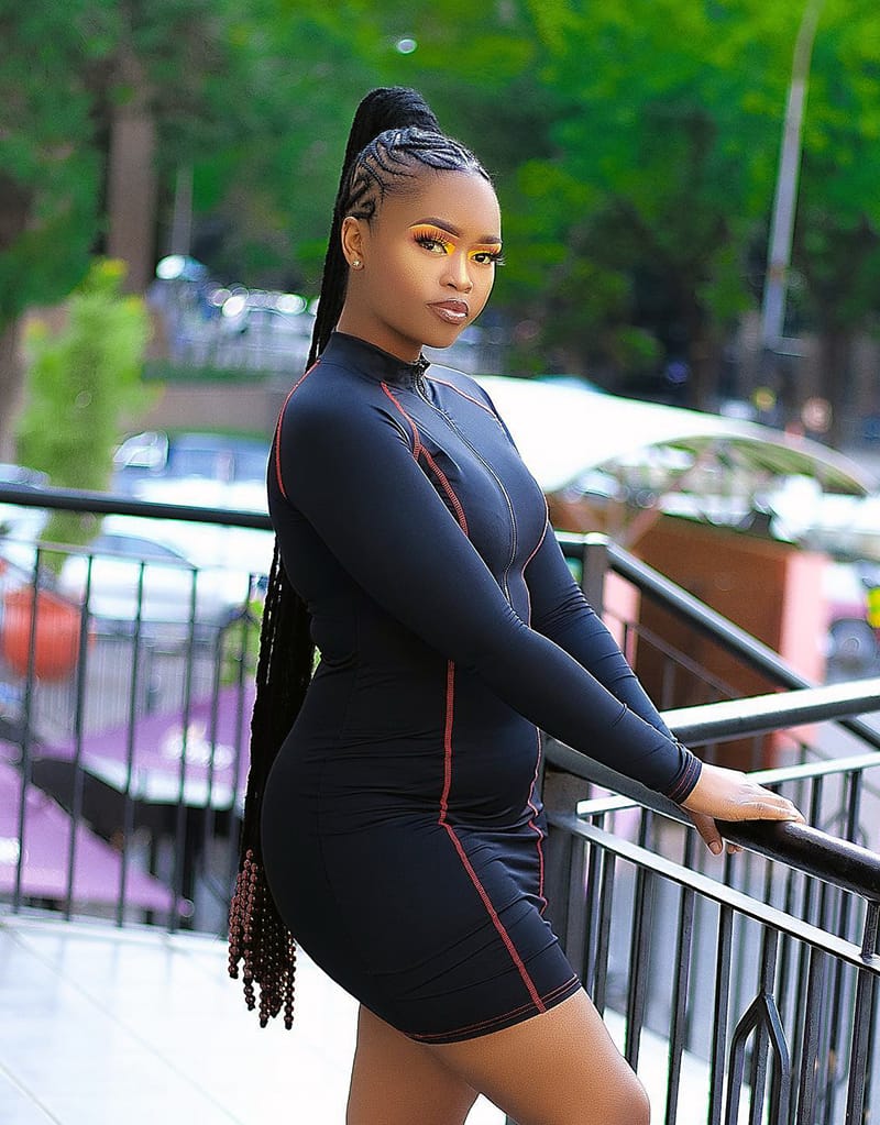 Lonng Ponytail with Cornrow Braids