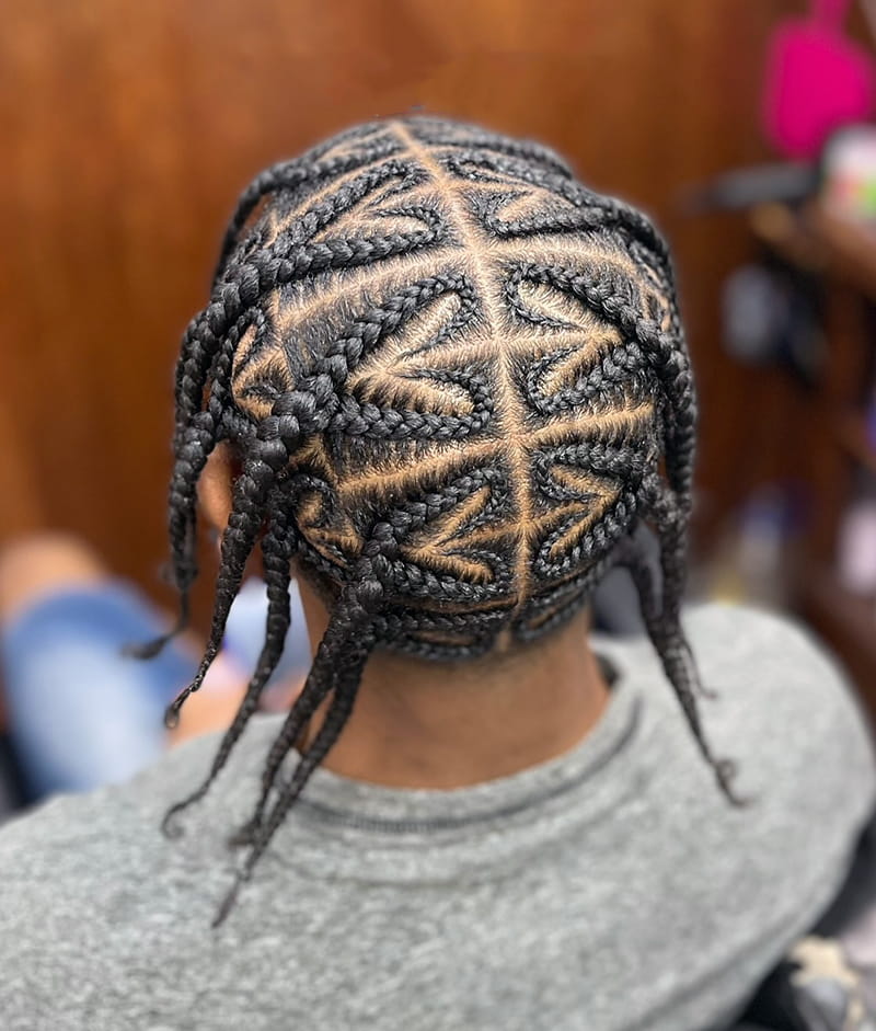 Love Cornrows Back View