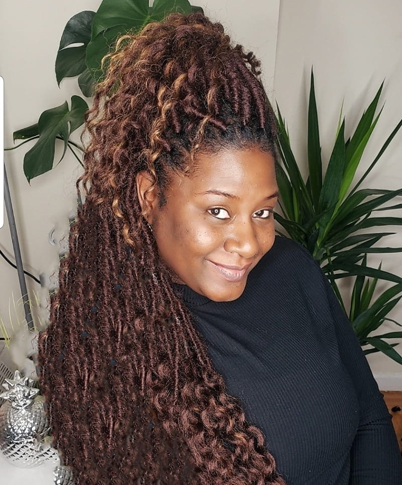 Multi-Colored Locs Styles