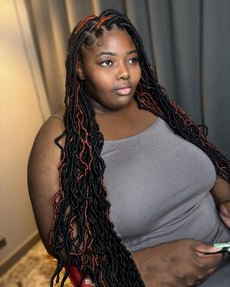 Multi-Colored Locs Styles