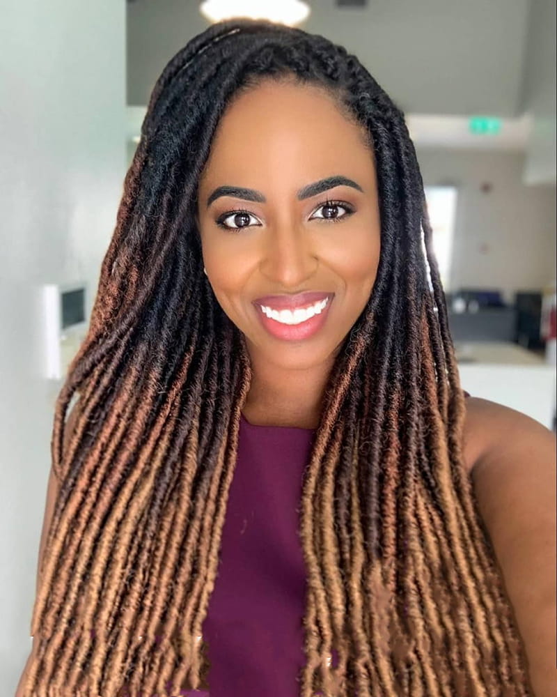 Multi-Colored Locs Styles