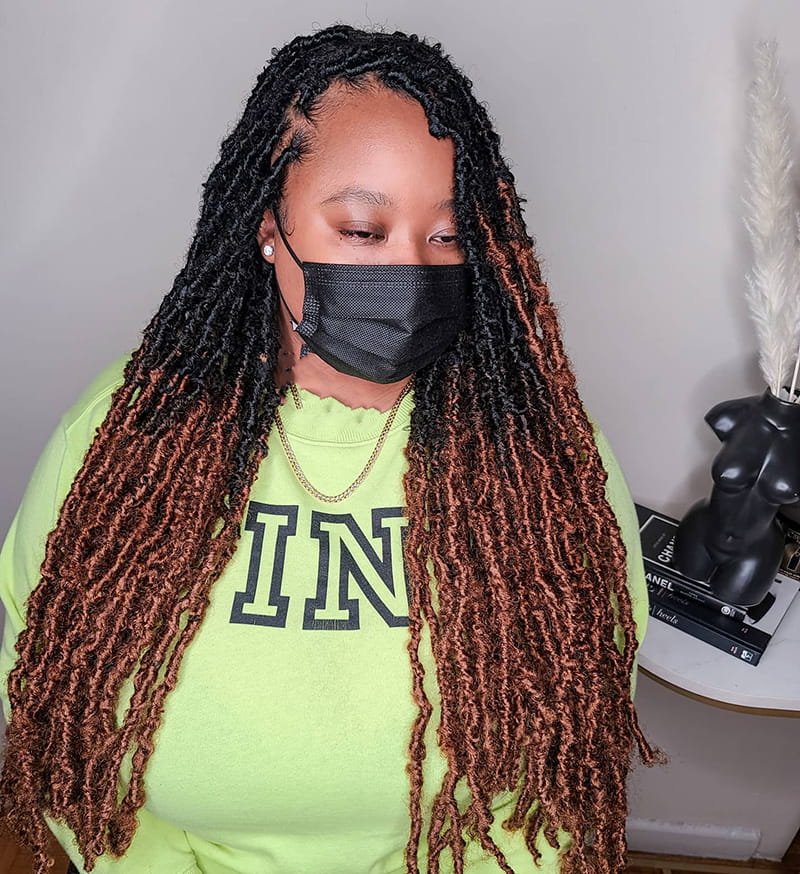 Multi-Colored Locs Styles