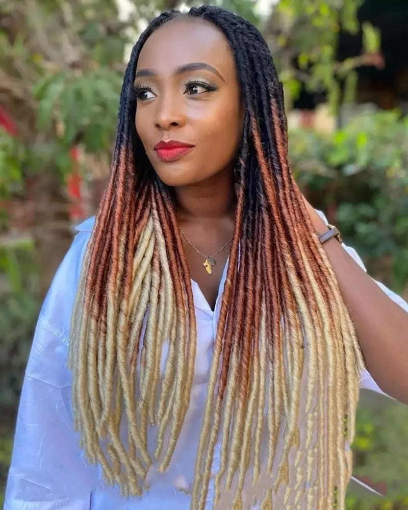 Multi-Colored Locs Styles
