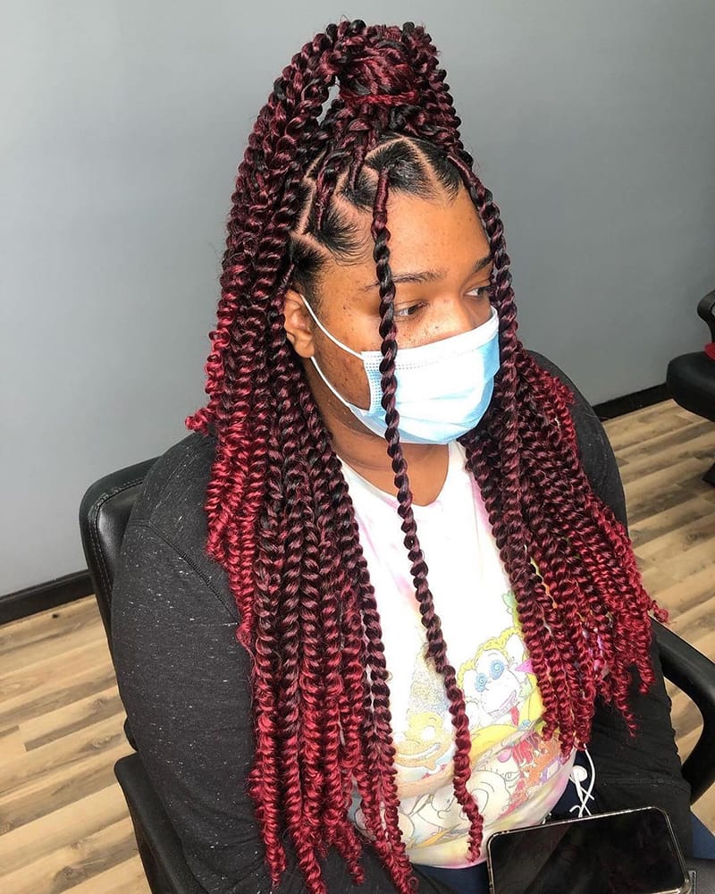Multi-Colored Long Twists