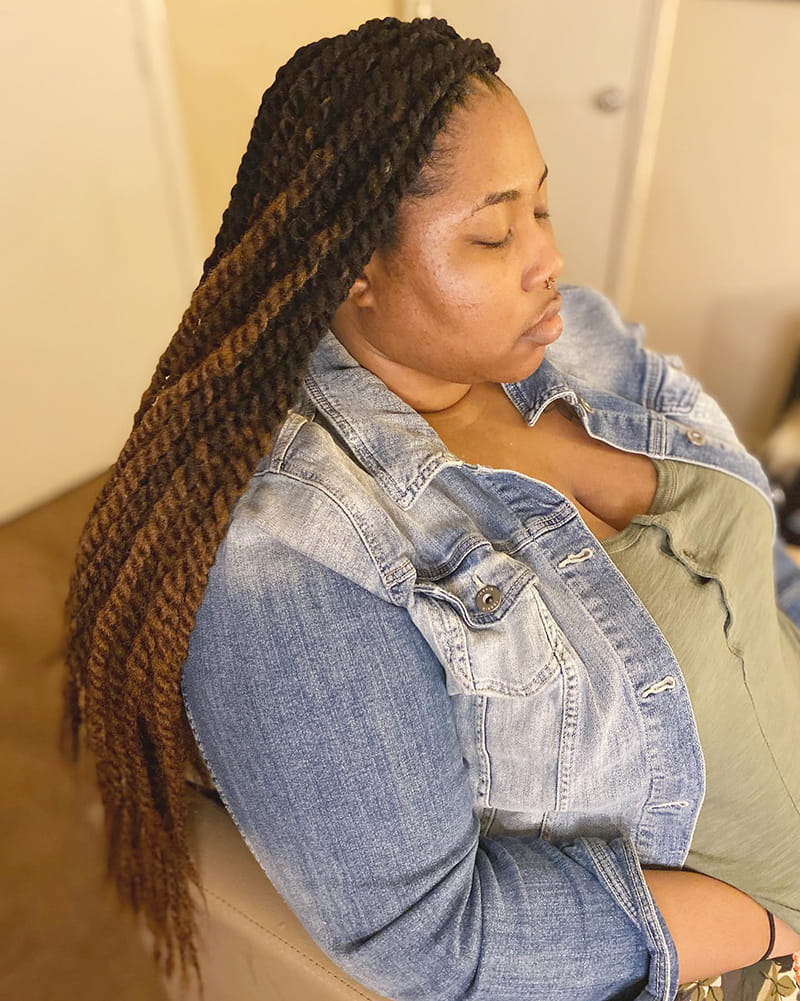 Peekaboo Twists for Melanin Women
