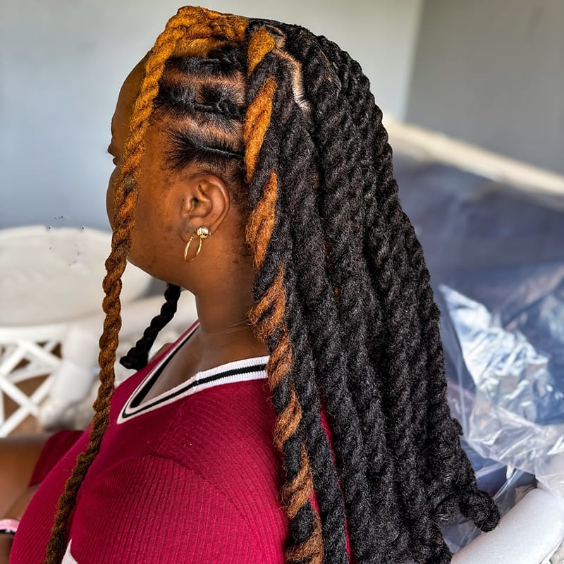 Peekaboo Twists for Melanin Women