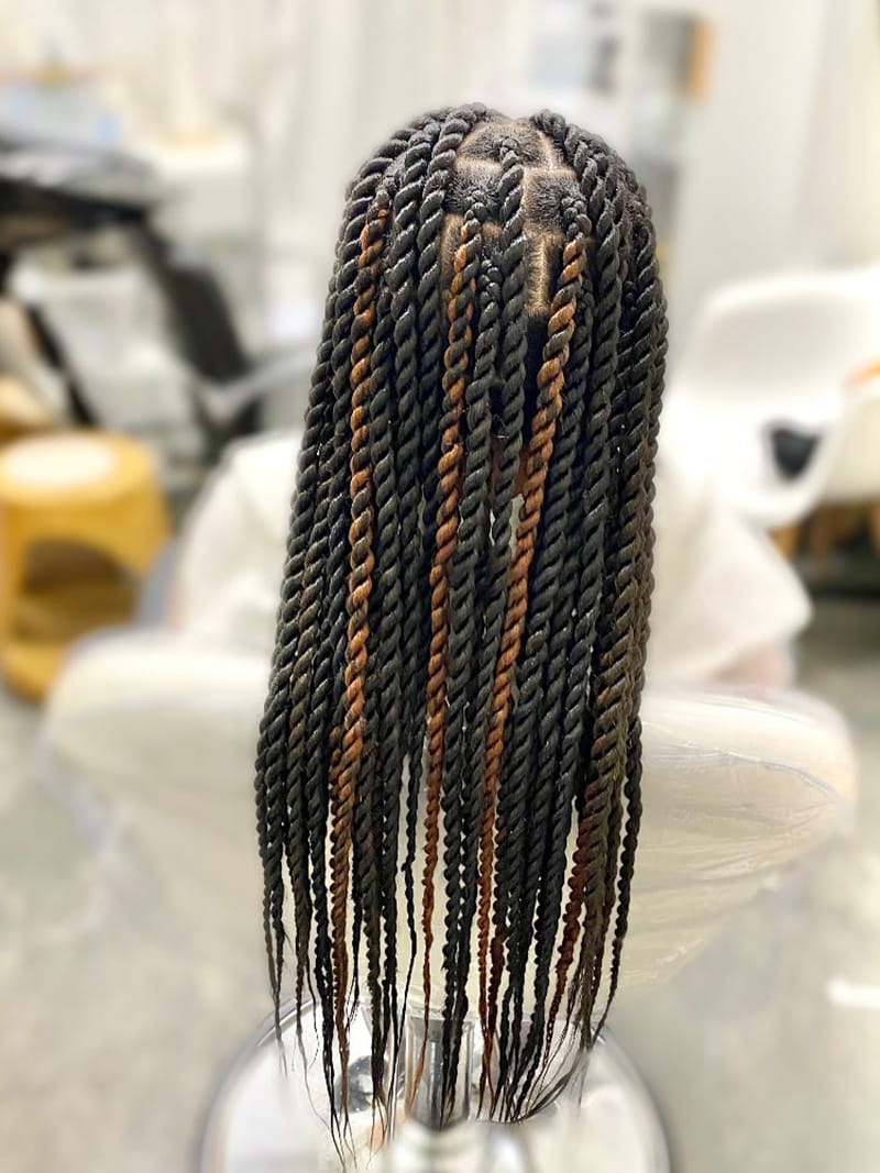 Peekaboo Twists for Melanin Women