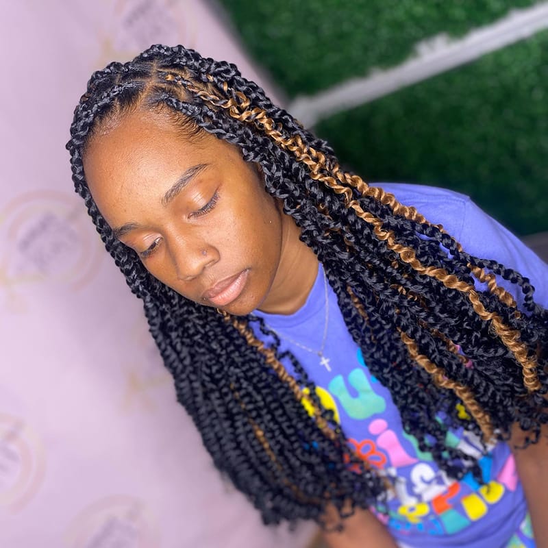 Peekaboo Twists for Melanin Women