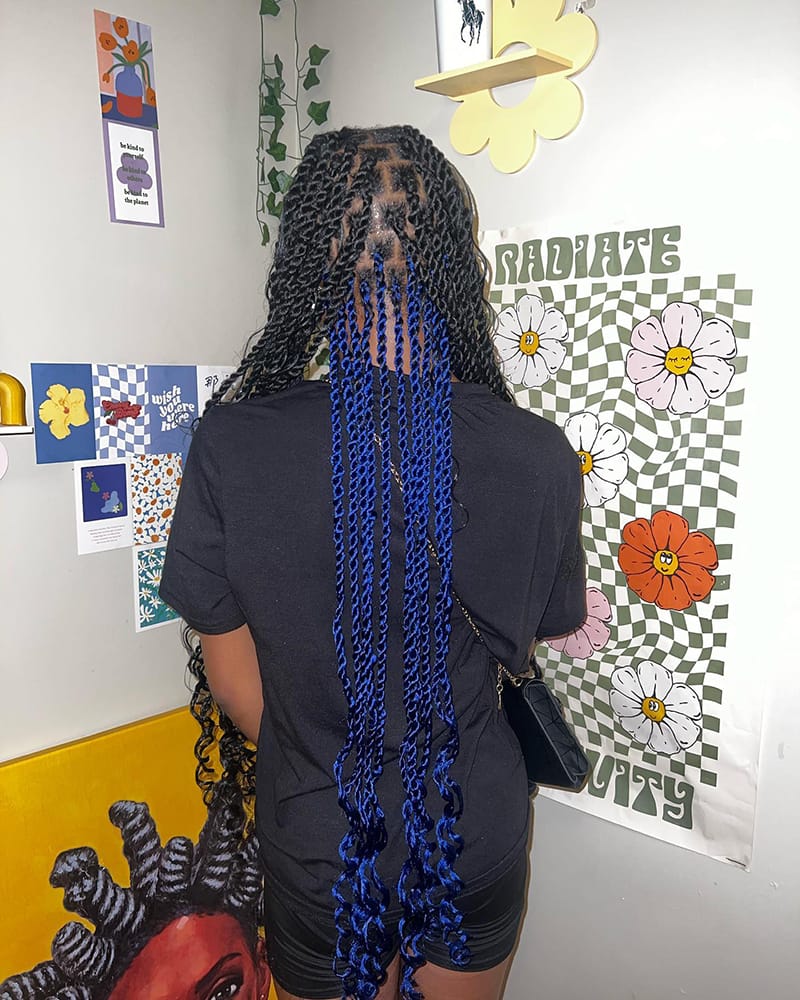 Peekaboo Twists for Melanin Women