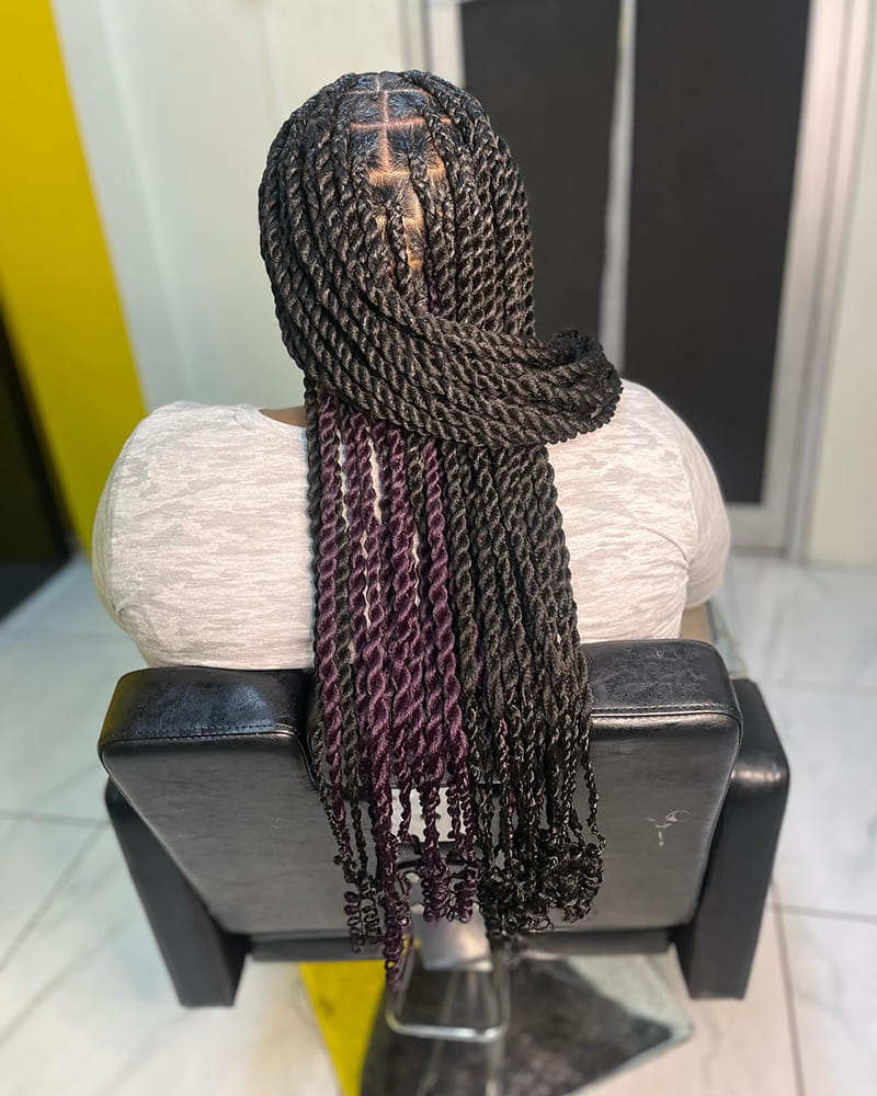 Peekaboo Twists for Melanin Women
