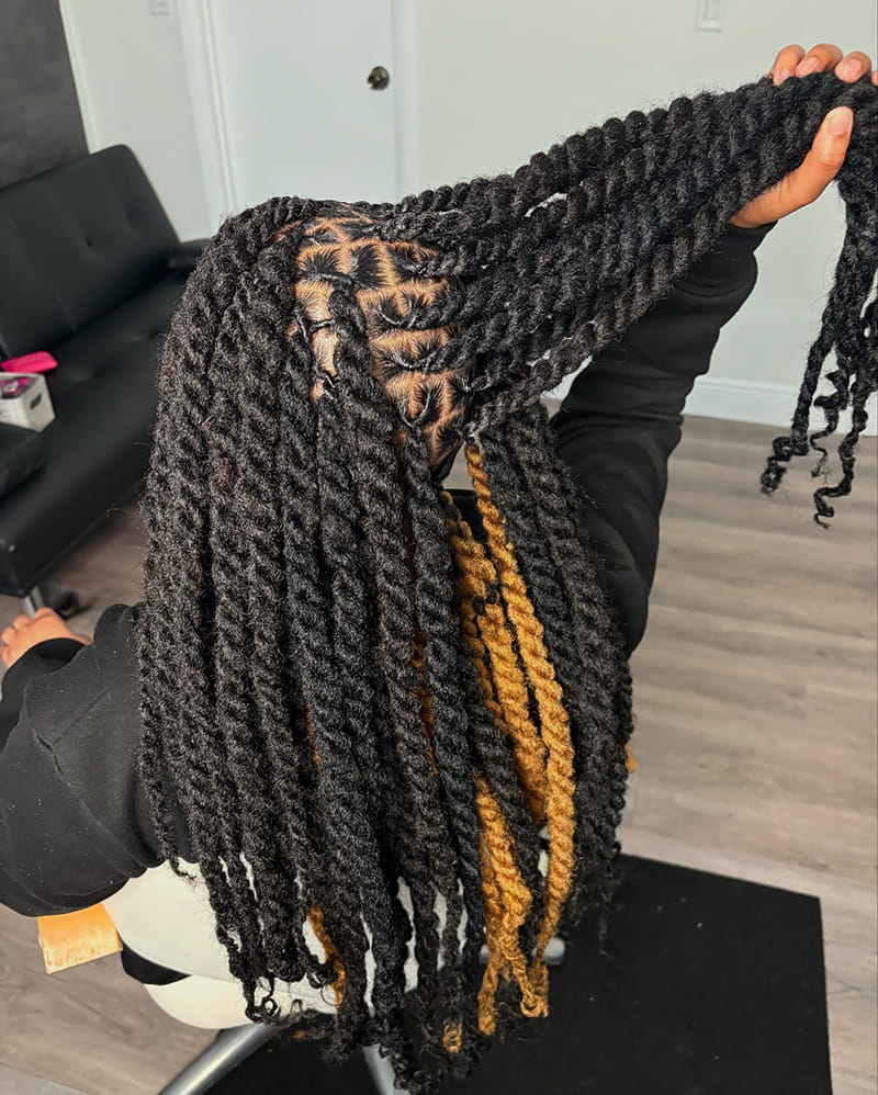 Peekaboo Twists for Melanin Women