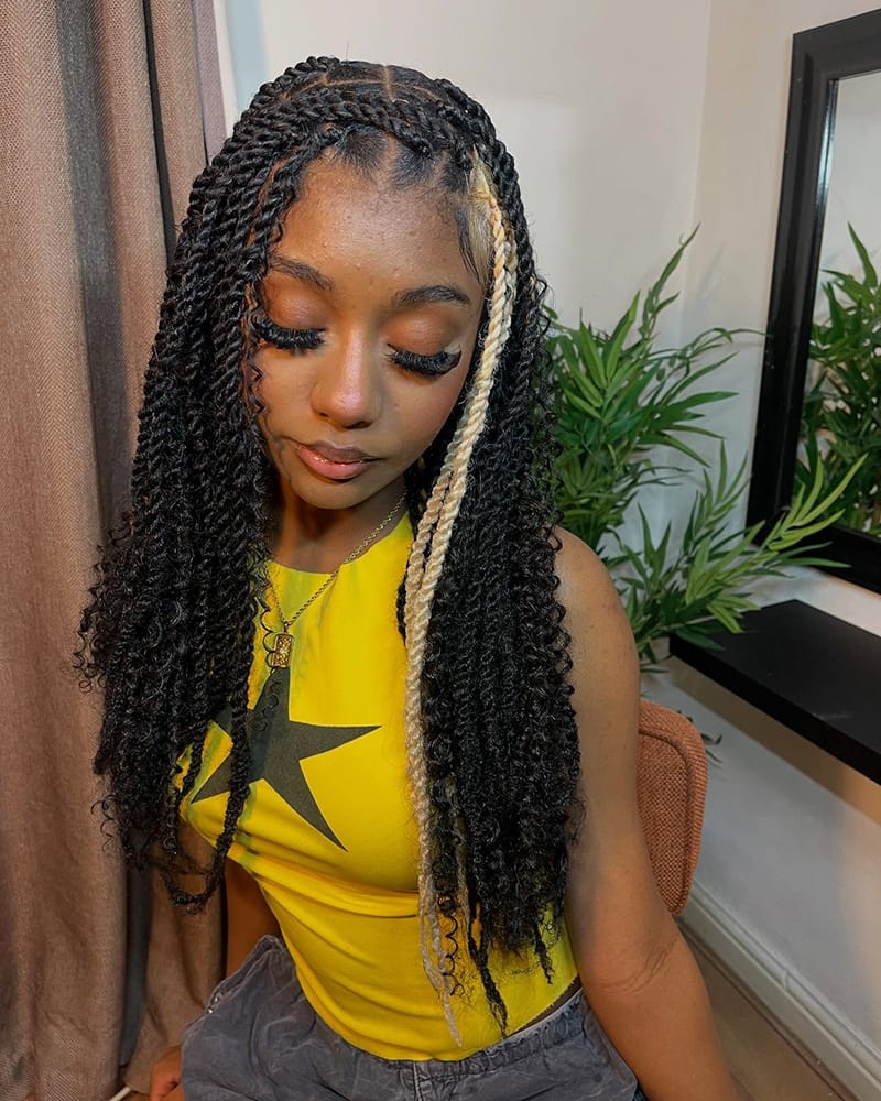 Peekaboo Twists for Melanin Women