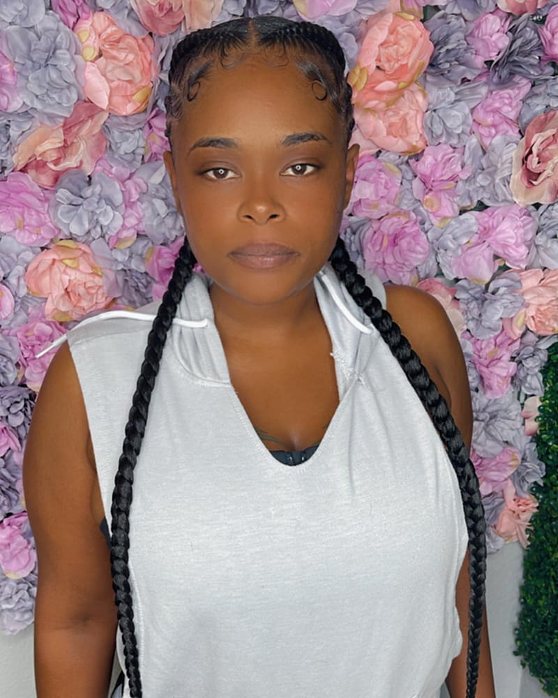 Two Cornrow Braids for Black Women