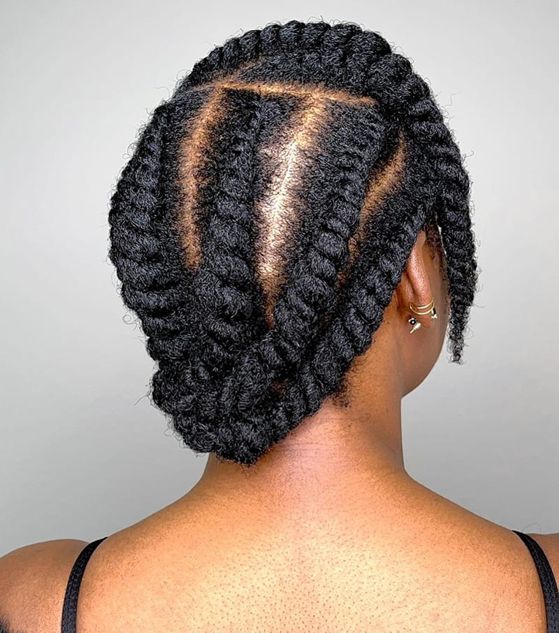 Two Strand Twist Bun