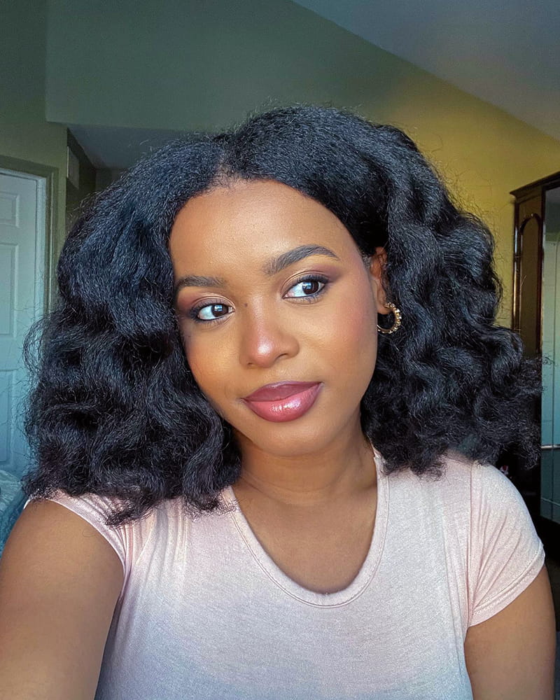 Wand Curls on Natural hair