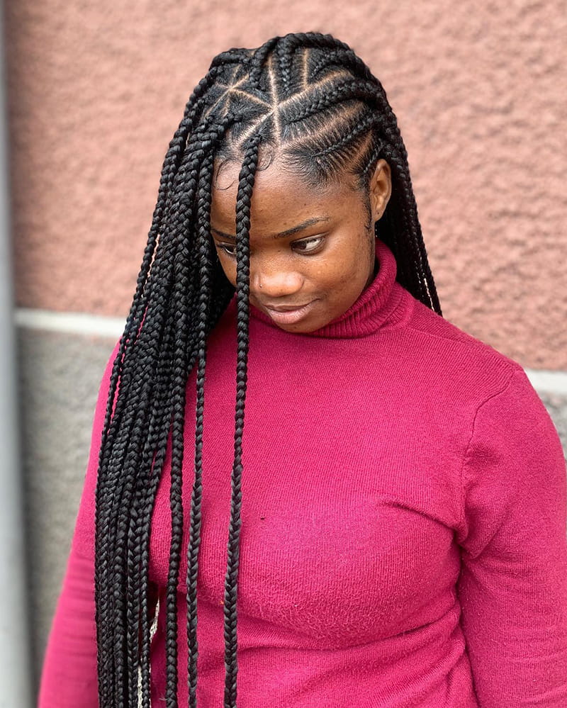 African Cornrow and Box Braid Hairstyles