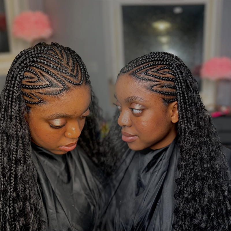 African Goddess Cornrow Braids