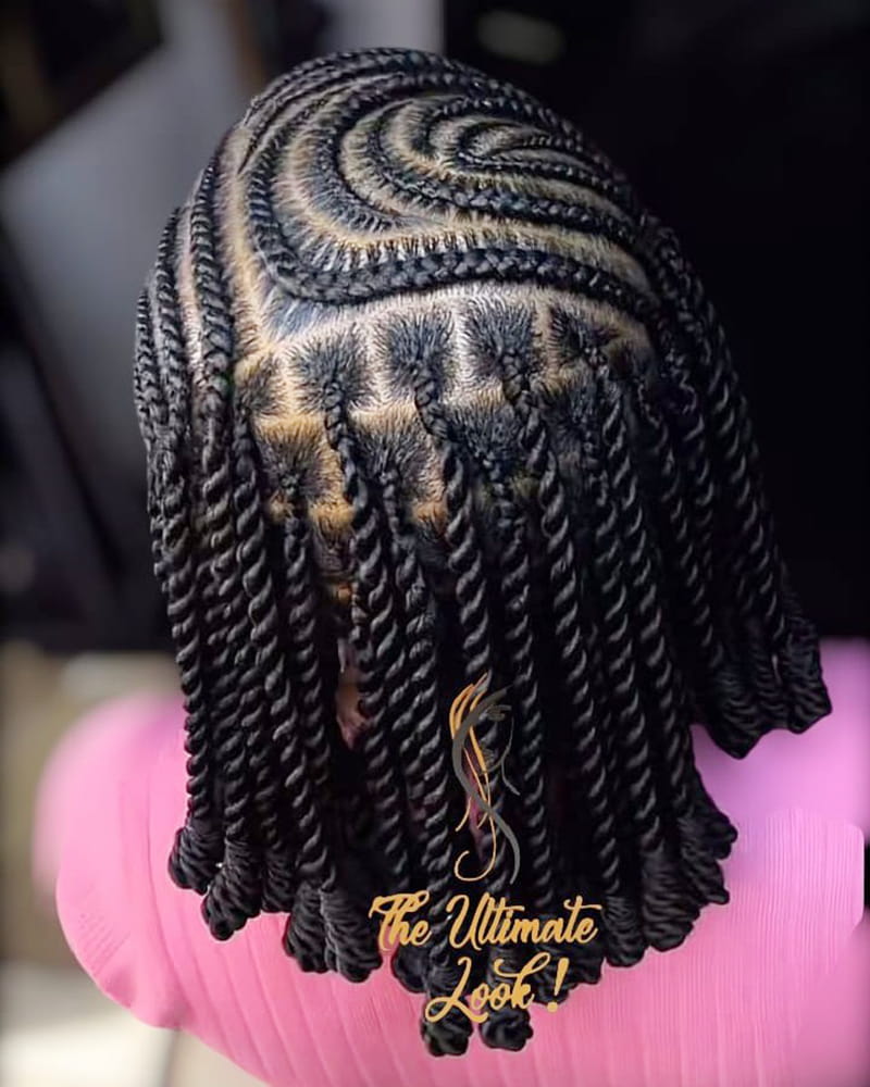 African Twisted Cornrows