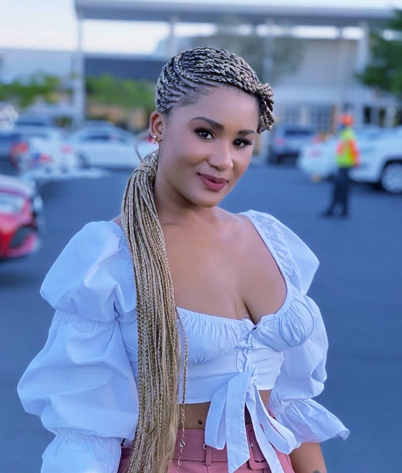 African Colorful Cornrow Braid Hairstyles for African American Women
