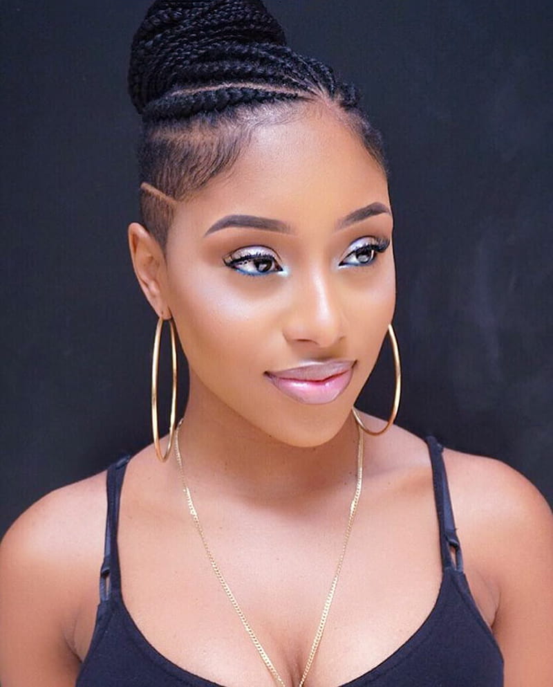 Cornrow Bun with Undercut