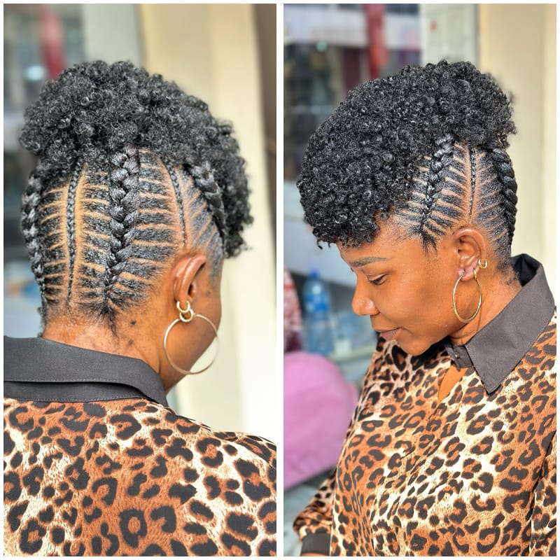 Feed In Cornrow Braids Style