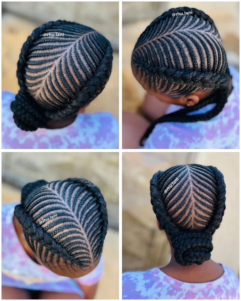 Fishbone Braided Bun