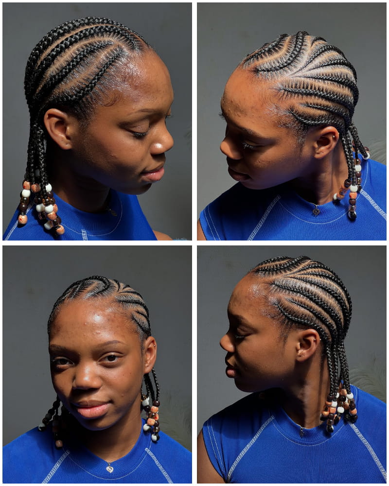 Fulani Braids with Beads for African American Women