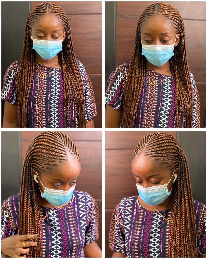 Honey Blonde Ghana Braids