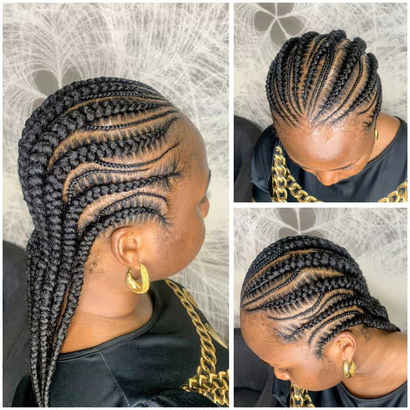 Intricate Medium Cornrow Braids