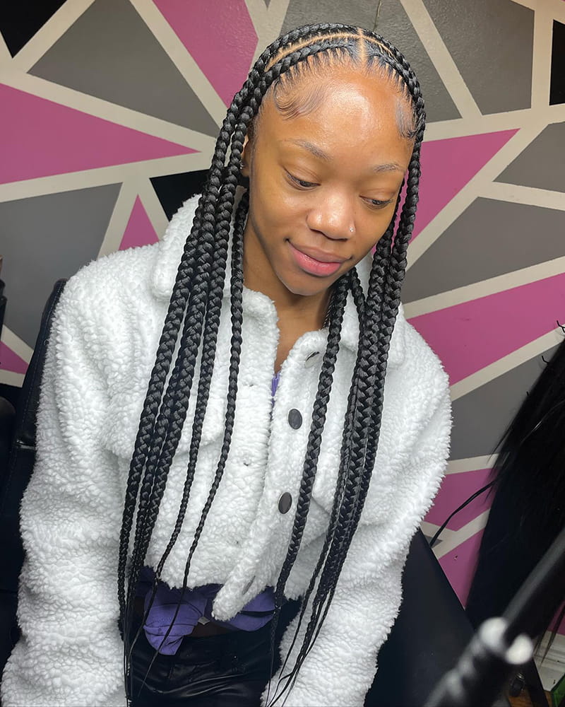 Long Horizontal Braids