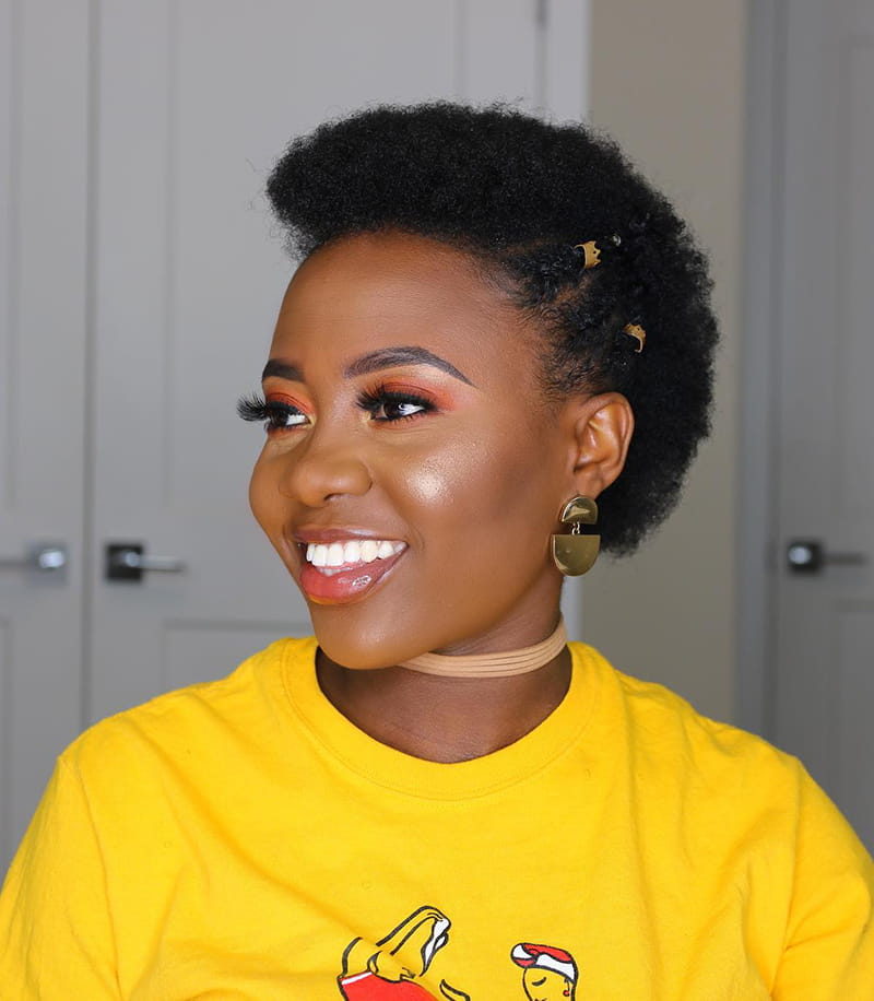Mini Afro Style with Mini Braids