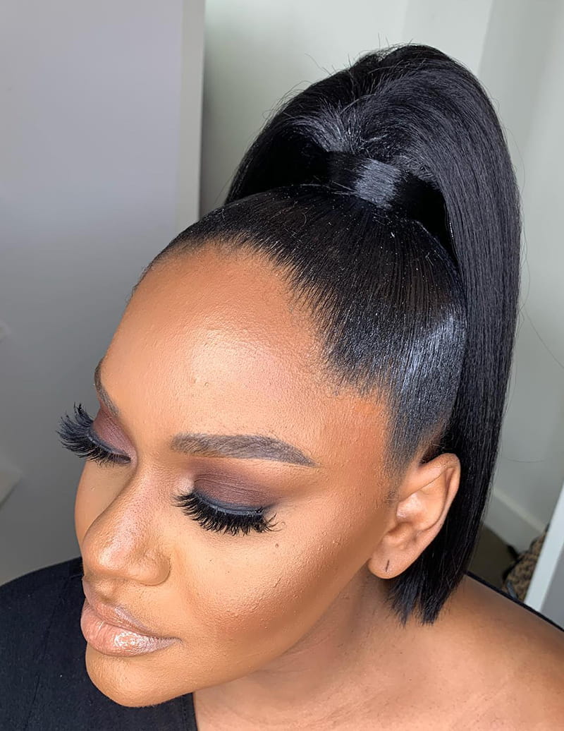 Natural genie Ponytail Style for Professional Black Women