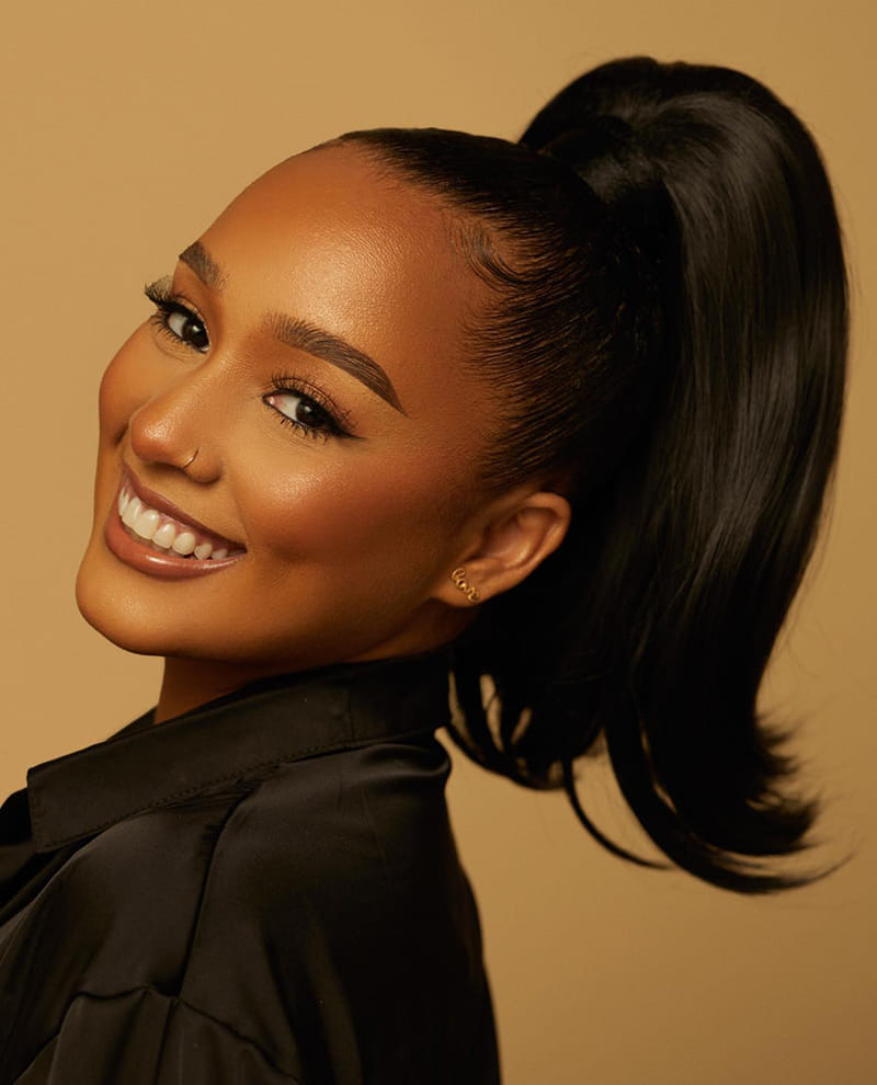 Natural hair High Ponytail Style for Office Employees