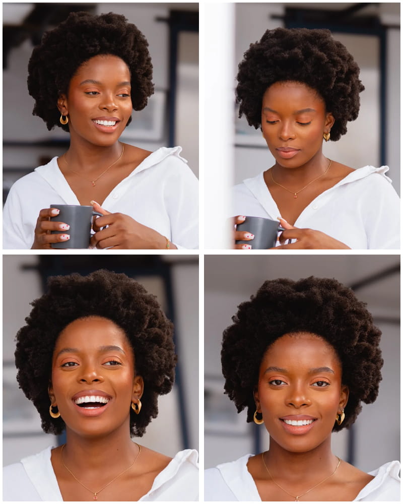 Neat Defined Afro Styles for Black Women