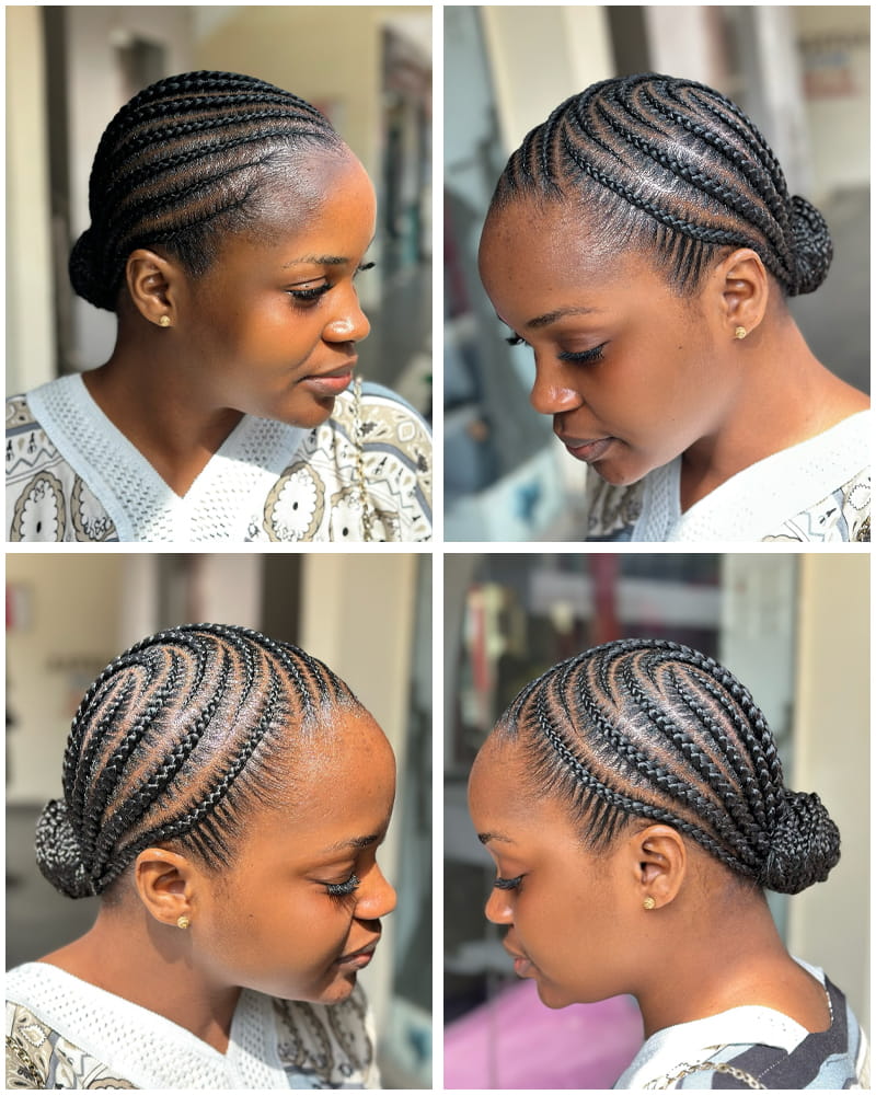 Pop Smoke Cornrows and Braided Bun