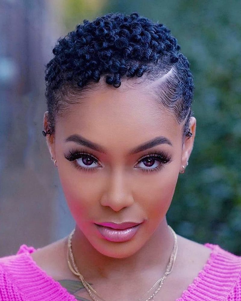 Short Natural Coils for African American Professional Women