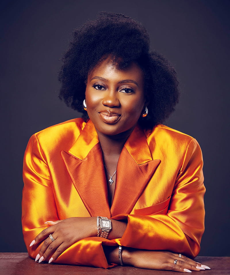 Side-Part Natural Afro For Professional Setting