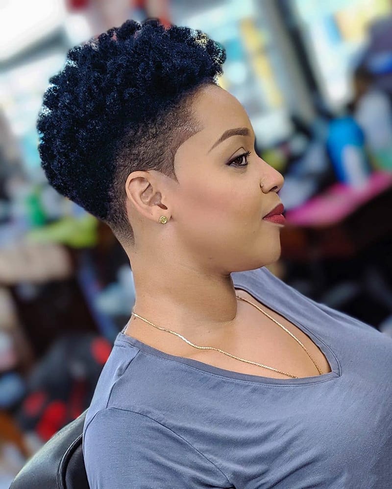 Tapered Afro as natural Hairstyles, Suitable for Workplace