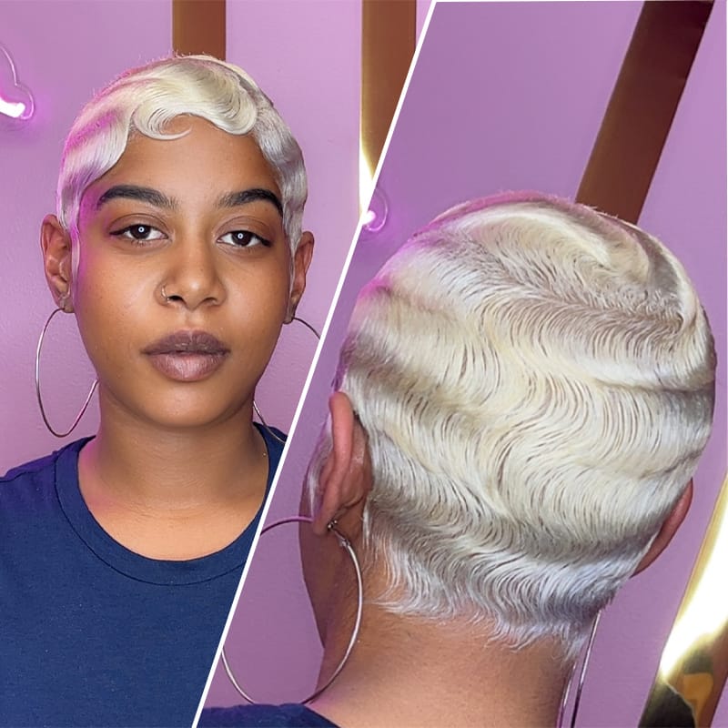 White Pixie Cut