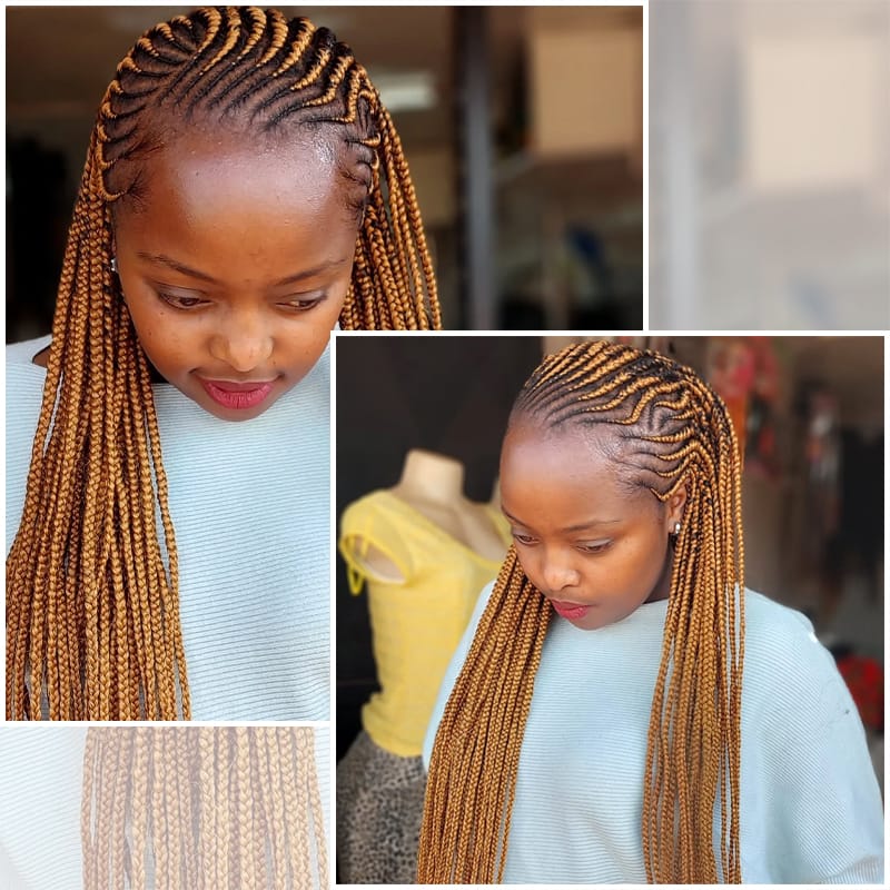 Zigzag Ghana Braids
